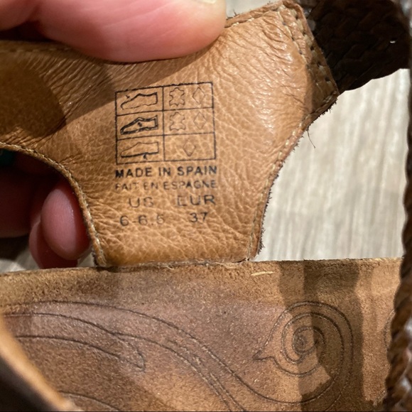 Taos brown woven leather trulie sandals - Picture 4 of 6